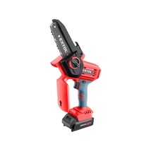 EXTOL PREMIUM akkumlátoros láncfűrész, ágvágó, vezető: 15.5cm, lánc:1/4"-1,1-36szem, láncsebesség: 6.5m/s, 20V, 2.0 Ah akkuval és töltővel, Share20V termékcsalád