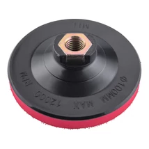 EXTOL craft gumitányér sarokcsiszolóhoz; 100mm, tépőzáras, max. ford.: 12000 1/min