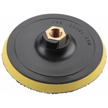 EXTOL craft gumitányér sarokcsiszolóhoz; 125mm, tépőzáras, max. ford.:12.500 1/min