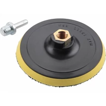 EXTOl craft gumitányér fúrógéphez, sarokcsiszolóhoz; 125mm, tépőzáras, max. ford.:12.500 1/min, 8 mm befogócsonk