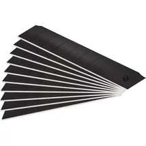 FORTUM pótpenge tapáta vágóhoz 10 db, fekete, dupla vágóéllel; 18×100×0,5mm, 14 szegmens, SK2 acél, HRC  <= 65,  lézeres élezés