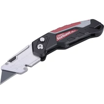 FORTUM PVC vágókés, tapétavágó kés, 4 db pengével, összehajtható ALU nyél, penge gyorscsere