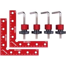 FORTUM derékszög szorító, (L-alakú szorító) 2 db, 140×140 mm, ALU