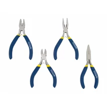 EXTOL Craft mini fogó készlet 125mm, 4db-os, dupla műanyag nyéllel; kombinált, oldalcsípő, hosszú csőrű, rádiós 