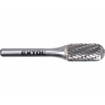 EXTOL industial turbómaró, rotormaró, Méret: ⌀12×25mm, szár 6mm, keresztfogazás volfrámkarbid (vídia)