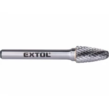 EXTOL industial turbómaró, rotormaró, Méret: ⌀10×20mm, szár 6mm, keresztfogazás volfrámkarbid (vídia)