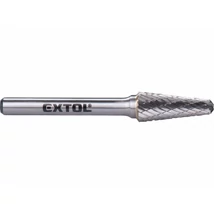 EXTOL industial turbómaró, rotormaró, Méret: ⌀10×25mm, szár 6mm, keresztfogazás volfrámkarbid (vídia)