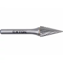 EXTOL industial turbómaró, rotormaró, Méret: ⌀12×25mm, szár 6mm, keresztfogazás volfrámkarbid (vídia)