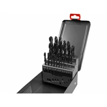 EXTOL premium Fémfúró készlet, Ø1-13,0mm-ig, 25 részes, HSS, DIN338, Fém dobozban