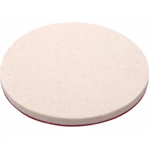 EXTOL premium polírkorong, gyapjú/filc keverék, fehér; 125 mm, 7 mm vastag, tépőzáras