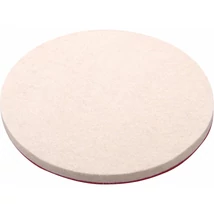 EXTOL premium polírkorong, gyapjú/filc keverék, fehér; 150 mm, 7 mm vastag, tépőzáras