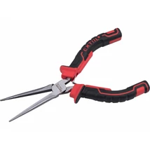 EXTOL premium hosszú csőrű fogó, hossza: 150mm, Anyaga: acél, Kétszínű műanyag markolat, rugós, MINI sorozat