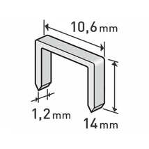 EXTOL premium tűzőgépkapocs profi (10,6×0,52×1,2mm) ; 14mm, 1000db