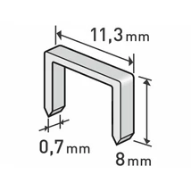 EXTOL premium tűzőgépkapocs (11,3×0,52×0,7); 8mm, 1000db