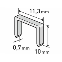 EXTOL premium tűzőgépkapocs (11,3×0,52×0,7); 10mm, 1000db