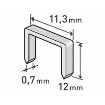 EXTOL premium tűzőgépkapocs (11,3×0,52×0,7); 12mm, 1000db