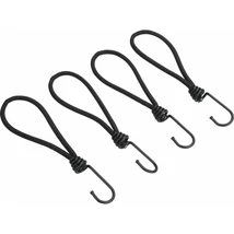 EXTOL premium leszorító gumipók klt. 4 db, 18 cm × 6 mm, kampóval, erős Latex gumi, takaróponyva rögzítéséhez