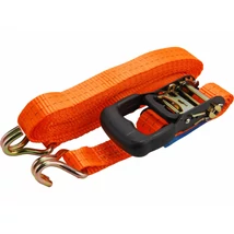 EXTOL premium rakományrögzítő gurtni, kampós, max. 2000kg; 5m×35mm, EN12195-2,TÜV/GS