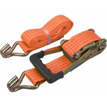 EXTOL premium rakományrögzítő gurtni, kampós, max. 4000kg; 3m×50mm, EN12195-2, TÜV/GS