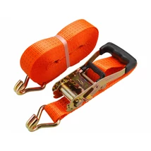 EXTOL premium rakományrögzítő gurtni, kampós, max. 4000kg; 10m×50mm, EN12195-2,TÜV/GS