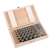 Milwaukee Fafúró készlet, gerendafúró, ácsfúró, 6db fa dobozban,  Ø 8/10/12/14/16/18 mm x 230 mm