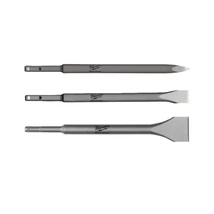 Milwaukee SDS-Plus 3 darabos vésőkészlet 1 Hegyes, 2 lapos, 250mm-es