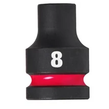 Milwaukee 1/2' négyszög Gépi dugókulcs 8mm, hatlapú, 38mm rövid