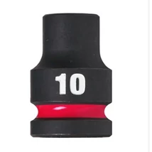 Milwaukee 1/2' négyszög Gépi dugókulcs 10mm, hatlapú, 38mm rövid