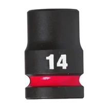 Milwaukee 1/2' négyszög Gépi dugókulcs 14mm, hatlapú, 38mm rövid
