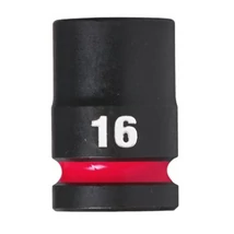 Milwaukee 1/2' négyszög Gépi dugókulcs 16mm, hatlapú, 38mm rövid