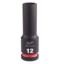 Milwaukee 1/2' négyszög Gépi dugókulcs 12mm, hatlapú, 78mm hosszú