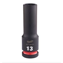 Milwaukee 1/2' négyszög Gépi dugókulcs 13mm, hatlapú, 78mm hosszú