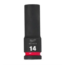 Milwaukee 1/2' négyszög Gépi dugókulcs 14mm, hatlapú, 78mm hosszú