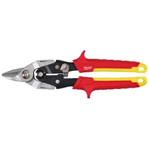 MILWAUKEE lemezvágó olló Bulldog Aviation  nagy kapacitású, egyenes vágáshoz, hosszú: 237mm, Színkódolt: sárga