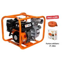 RURIS MP80 benzinmotoros vízszivattyú 3", OHV 212cm3, 2.5bar,