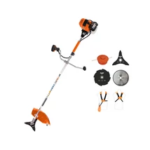 RURIS DAC 510 benzinmotoros bozótvágó, fűkasza 62cm3, 3,5Le, damilfej, 3ágú vágótárcsa, 8fogú vágótárcsa, 90fogú vídiás vágótárcsa, dupla vállheveder