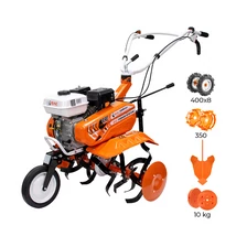 RURIS DAC 7000 ACC1 Benzinmotoros kapálógép, rotációs kapa, 208cm3, 2x3 kapatag, 2+1 sebesség +gumikerék, +fémkerék, +töltögető eke