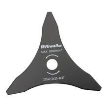 Riwall fűvágó tárcsa, háromágú vágókés fűkaszához 255x25,4x2,5mm