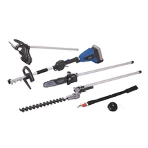 Scheppach BC-MFH400-X akkumlátoros bozótvágó, fűkasza, Multifunkciós 40V, (2x20V) osztott szár, damilfej, vágótárcsa, sövényvágó, ágvágó, akku és töltő nélkül (IXES 20 V termékcsalád)