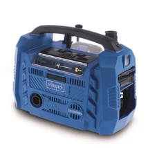 Scheppach Air Force 6, Akkumulátoros és elektromos hibrid olajmentes kompresszor, 20V, akku és töltő nélkül (IXES 20 V termékcsalád) 10bar, tartály nélkül