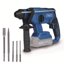 Scheppach BC-RHD230-X akkumlátoros fúró vésőkalapács, 20V, akku és töltő nélkül, ütés ereje: 2,2J , SDS PLUS tokmány, tartozékok  (IXES 20 V termékcsalád)