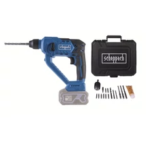 Scheppach C-RHD130-X akkumlátoros fúró, ütvefúró, 20V, akku és töltő nélkül, ütés ereje: 1,3J , SDS PLUS tokmány, tartozékok  (IXES 20 V termékcsalád)