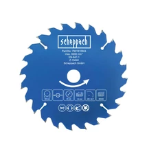 Scheppach körfűrészlap fához, TCT, 165x20x1,6mm, Z24 fogas BC-HCS165-X / C-HCS165-X-hez