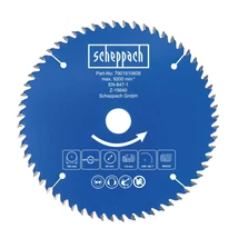 Scheppach körfűrészlap fához, TCT, 165x20x1,6mm, Z60 fogas BC-HCS165-X / C-HCS165-X-hez