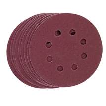 Scheppach csiszolólap készlet (9 db), Átmérő: 125mm, szemcsézet 80/180/240, 3-3-3 db