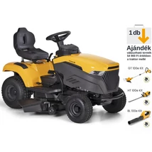 STIGA TORNADO 398 oldalkidobós fűnyírótraktor 98cm AJÁNDÉK  ÜZEMÓRA SZÁMLÁLÓ MULCSBETÉT ÉS VONÓHOROG 7.5kW 432cm3 Stiga ST450, HIDRO - ÖSSZESZERELVE ÉS HASZNÁLATRA KÉSZEN SZÁLLÍTJUK!