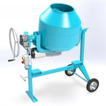 Omaer C190 SBL "Silent" hajtóműves betonkeverő, 230V, 0,75 kW, 175/140 liter