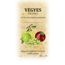 Matrica vegyes pálinka 1 db  (50 db/cs)