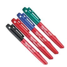 Milwaukee INKZALL™ Jelölő filc Vékony tartós hegyű (4 darabos kiszerelés, Kék,