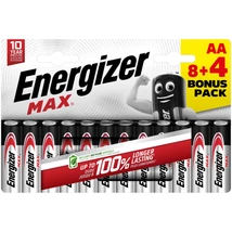 Energizer Max alkáli ceruza elem AA B8+4
